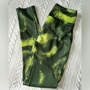 Gymshark Power Original Leggings Moss Olive Print Size Small